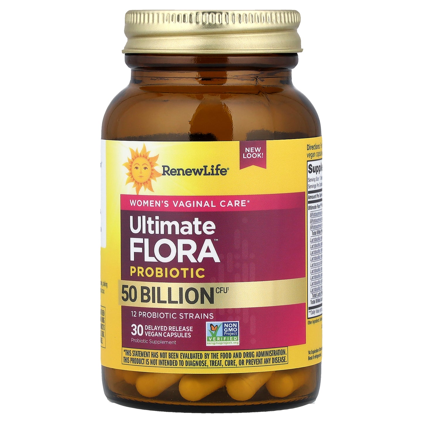 Renew Life, Ultimate Flora™ Probiotic, 30 Delayed Release Vegan Capsules