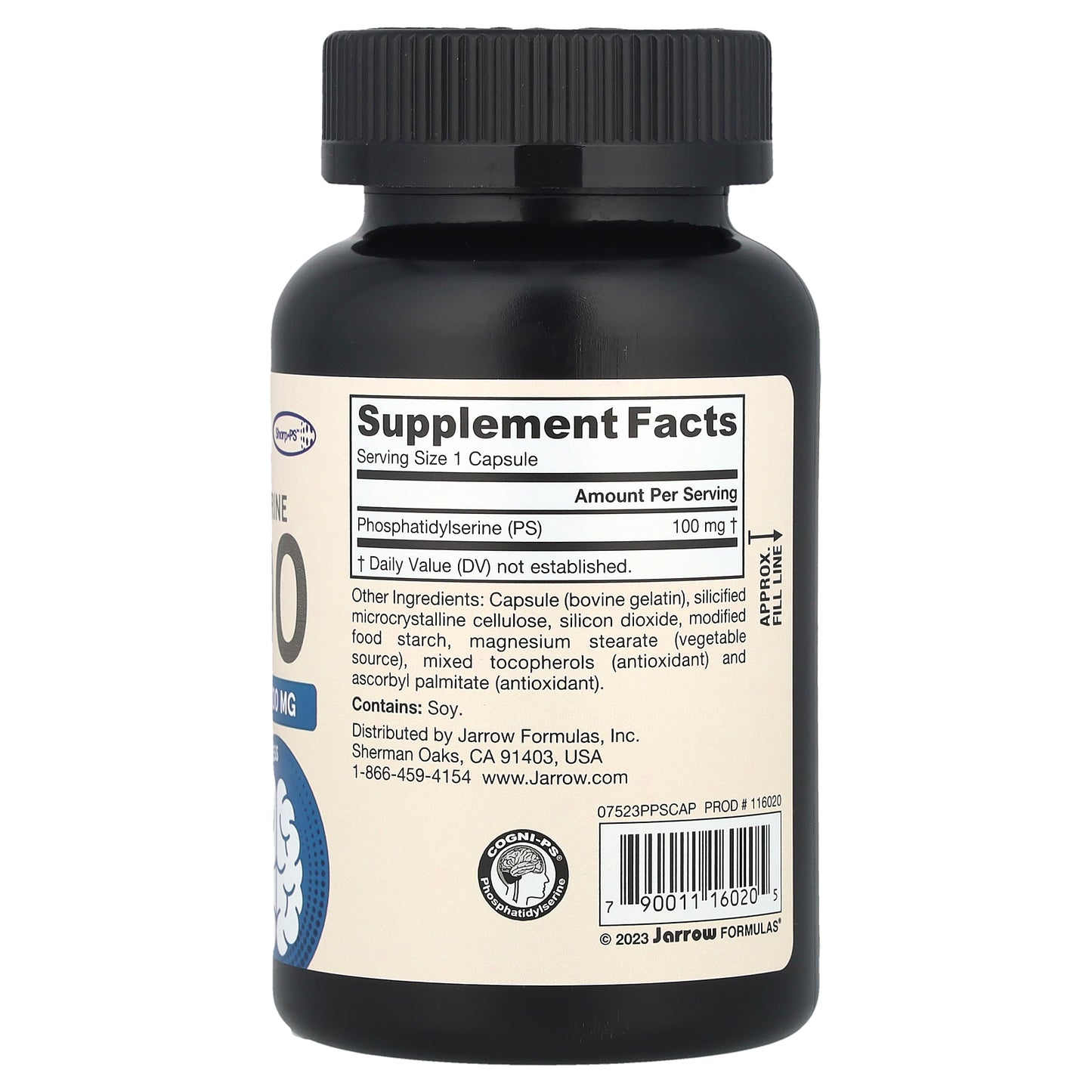 Jarrow Formulas, PS100, Phosphatidylserine, 100 mg, 120 Capsules