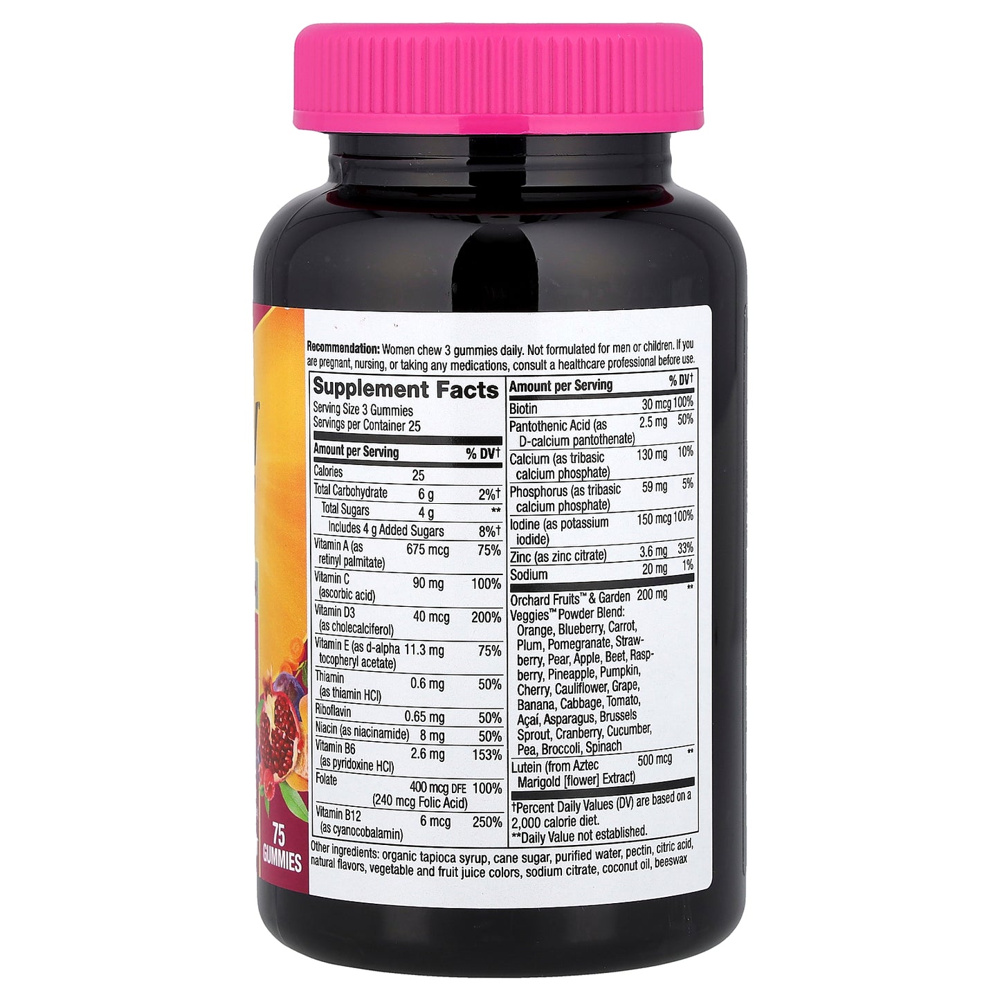 Nature's Way, Alive!®, Women's 50+ Premium Gummy Multivitamin, Cherry & Grape, 75 Gummies