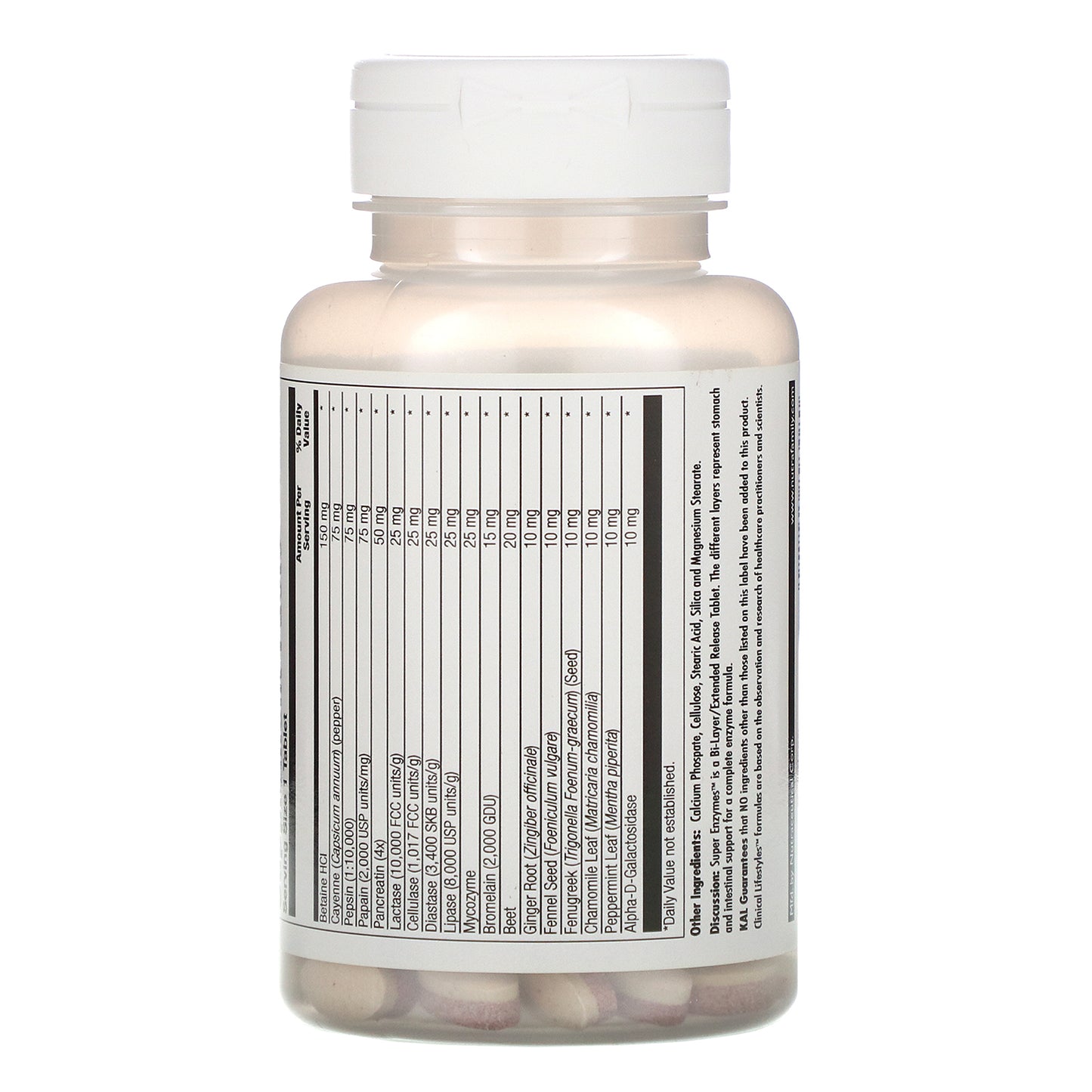 KAL, Super Enzymes, 60 Tablets