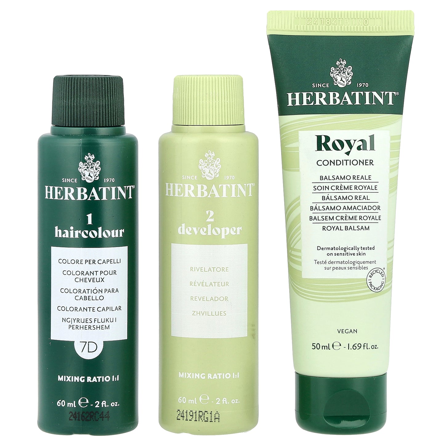 Herbatint, Permanent Haircolor Gel, 7D Golden Blonde, 5.75 fl oz (170 ml)