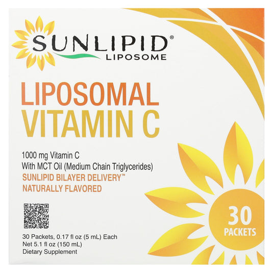 SunLipid, Liposomal Vitamin C with MCT Oil, 30 Packets, 0.17 fl oz (5 ml) Each