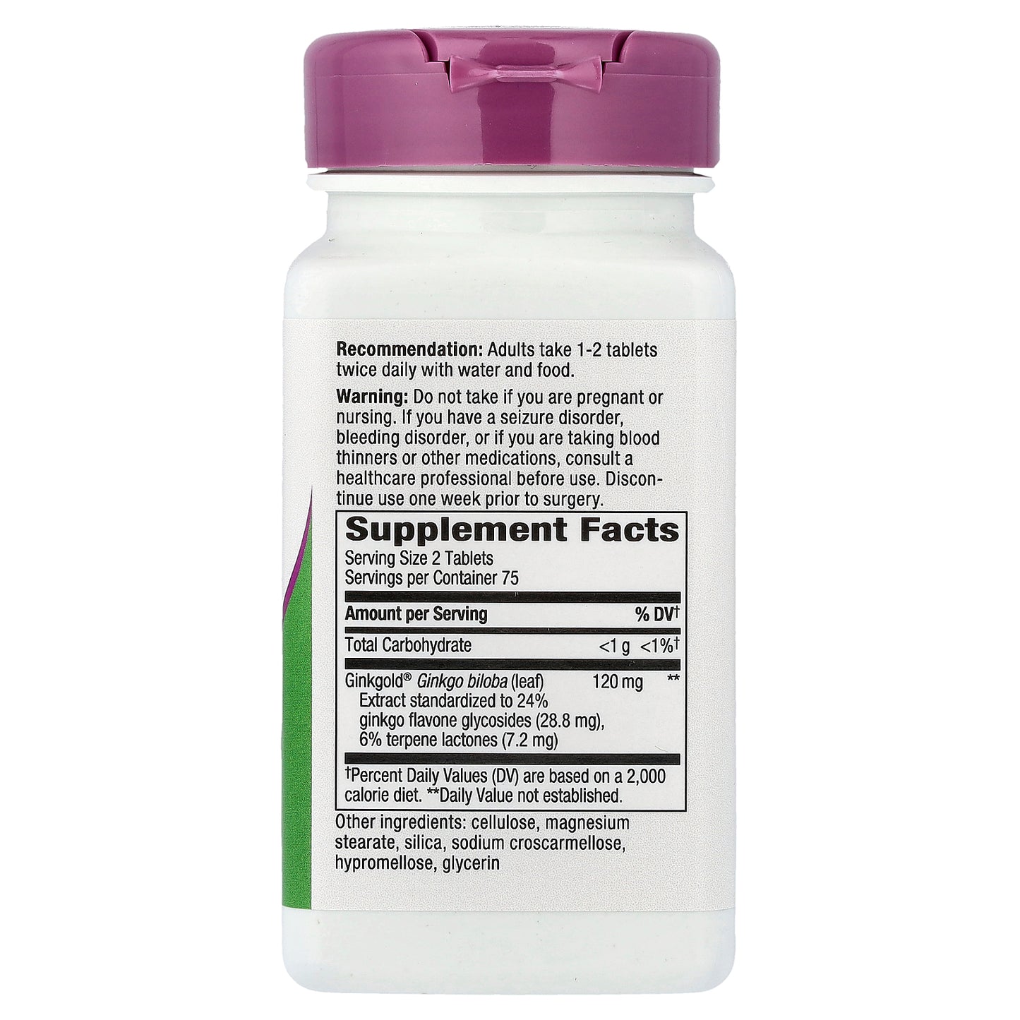 Nature's Way, Ginkgold®, 150 Tablets (60 mg per Tablet)