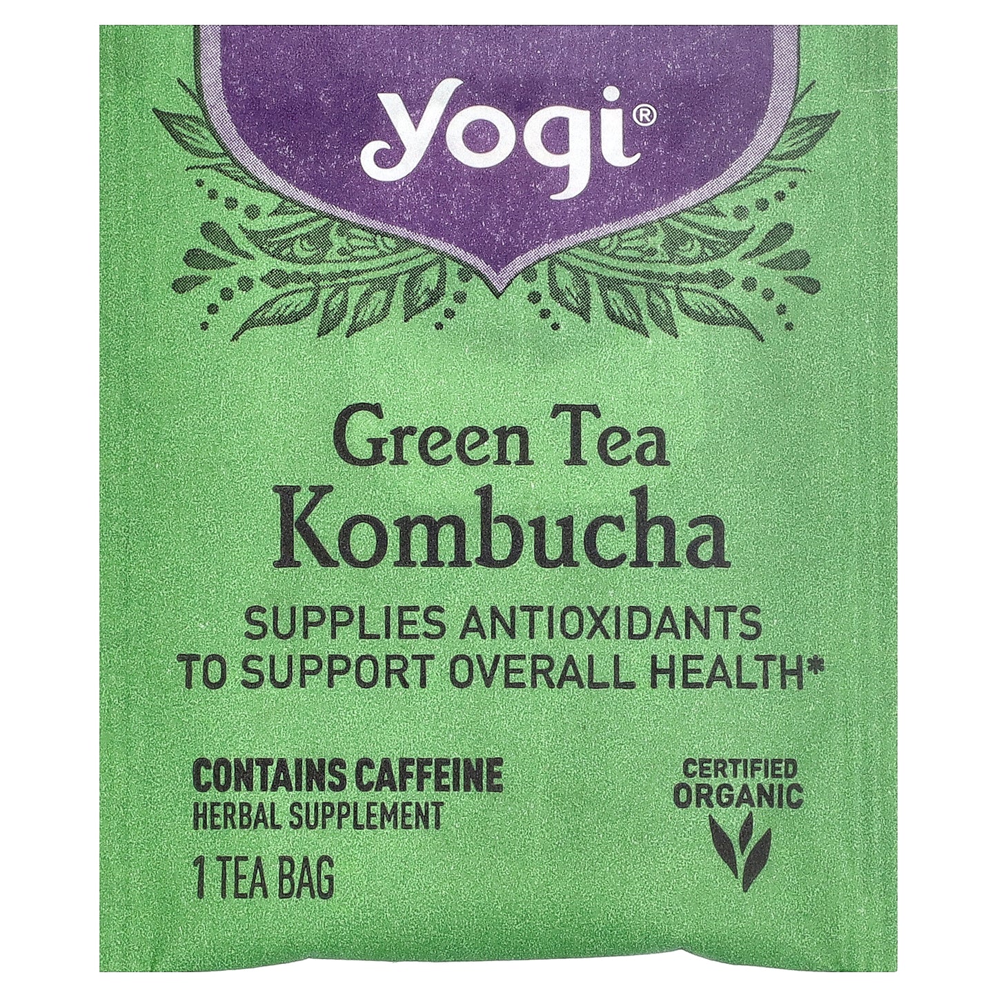 Yogi Tea, Green Tea Kombucha, 16 Tea Bags, 1.12 oz (32 g)