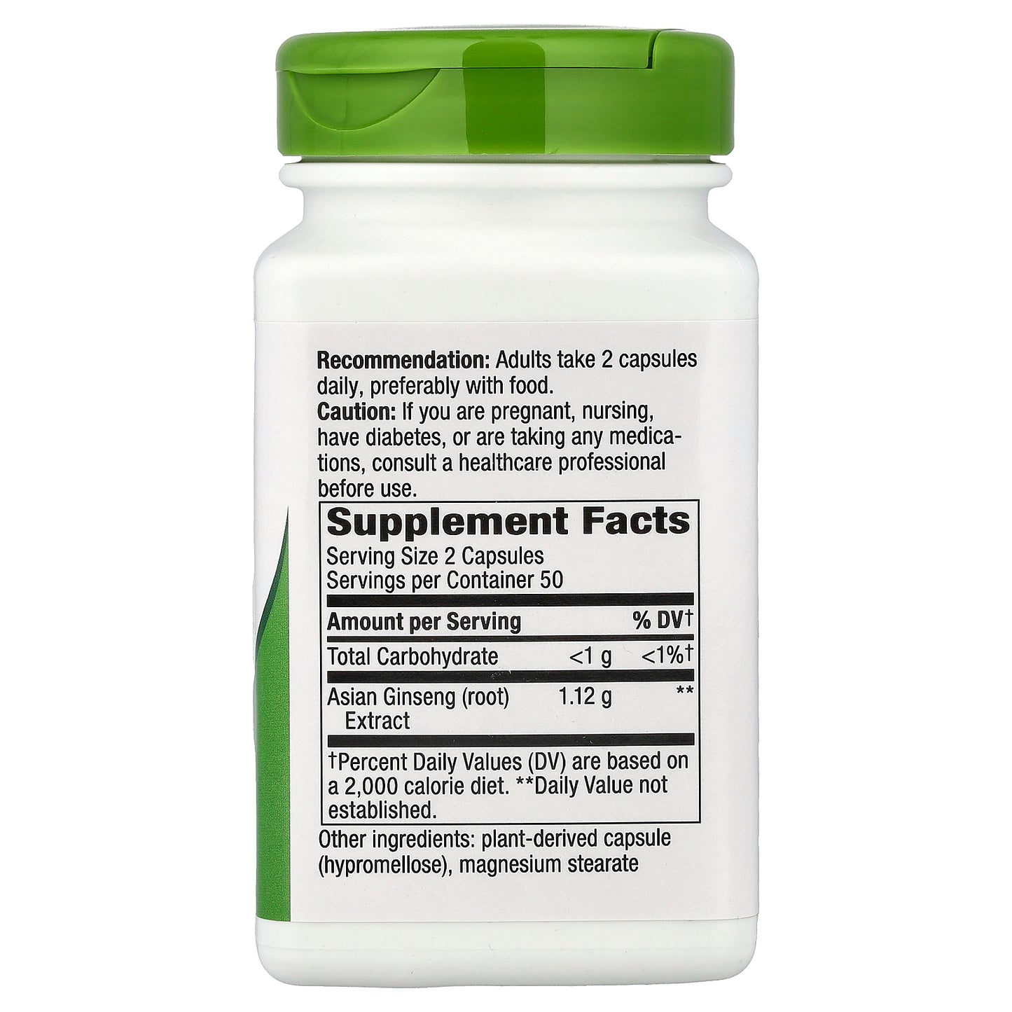 Nature's Way, Asian Ginseng, 100 Vegan Capsules (560 mg per Capsule)