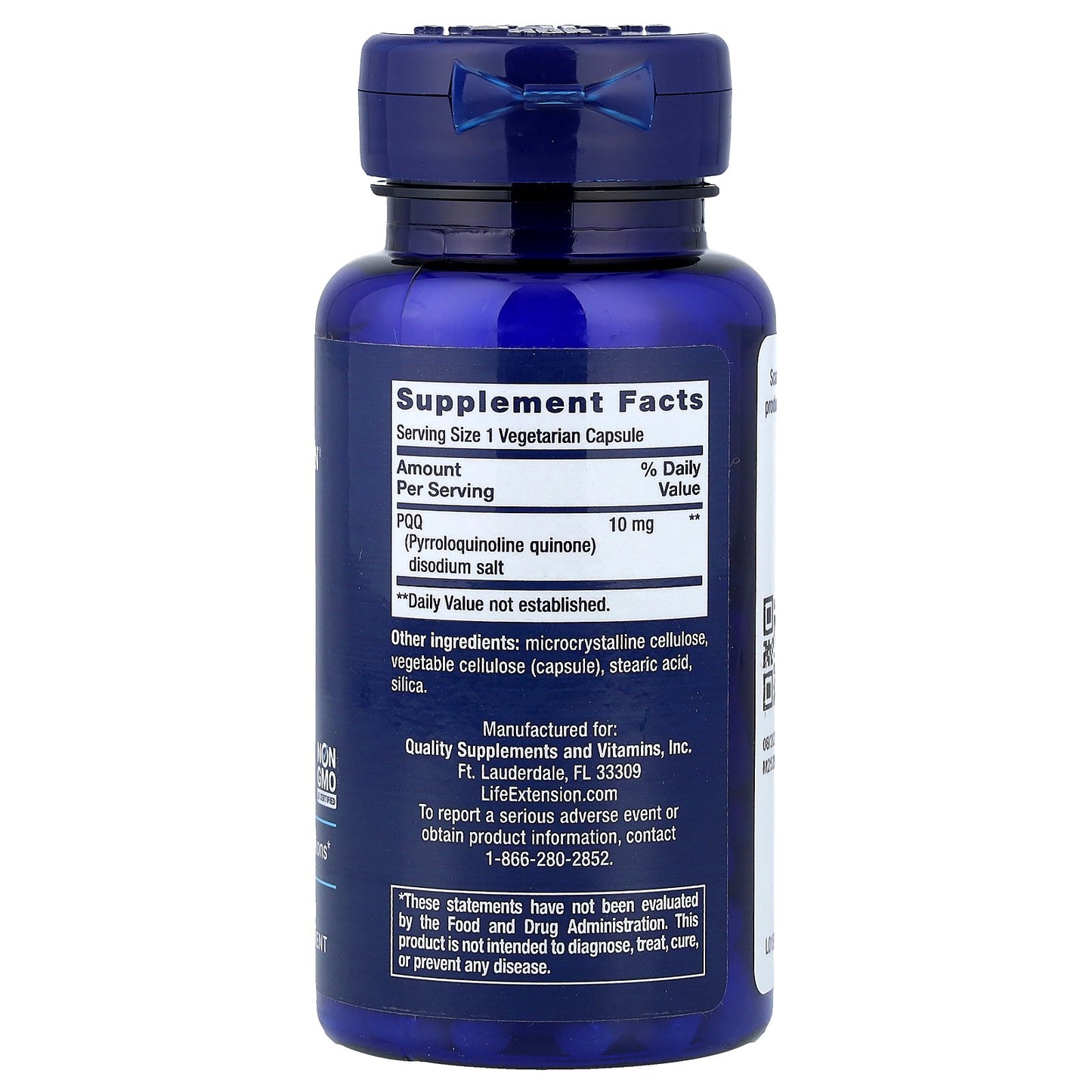 Life Extension, PQQ, 10 mg, 60 Vegetarian Capsules