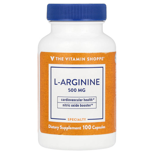 The Vitamin Shoppe, L-Arginine, 500 mg, 100 Capsules