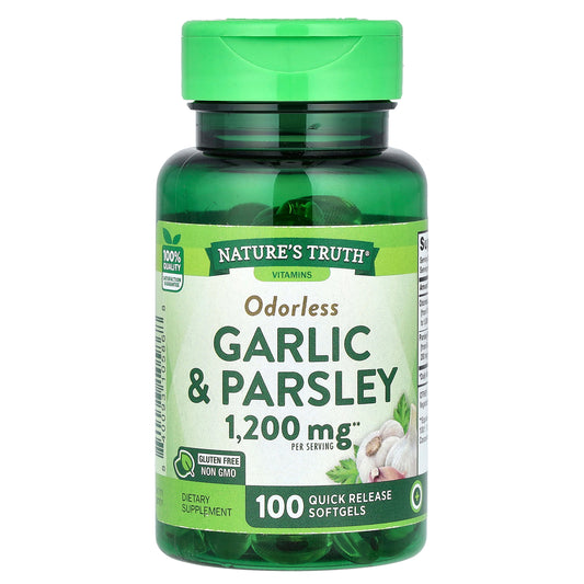 Nature's Truth, Odorless Garlic & Parsley, 100 Quick Release Softgels