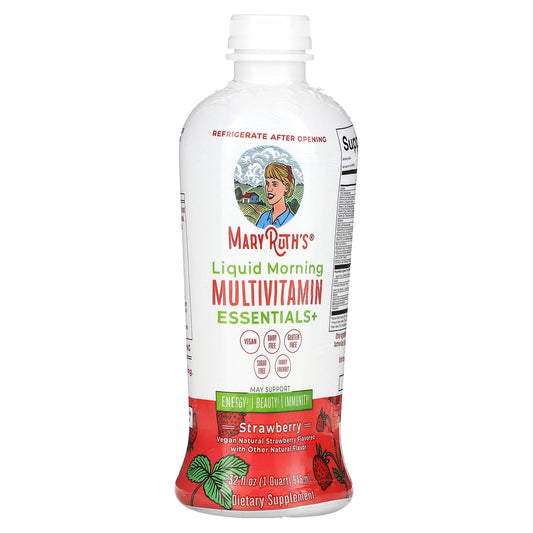 MaryRuth's, Liquid Morning Multivitamin Essentials+, Strawberry, 32 fl oz (946 ml)