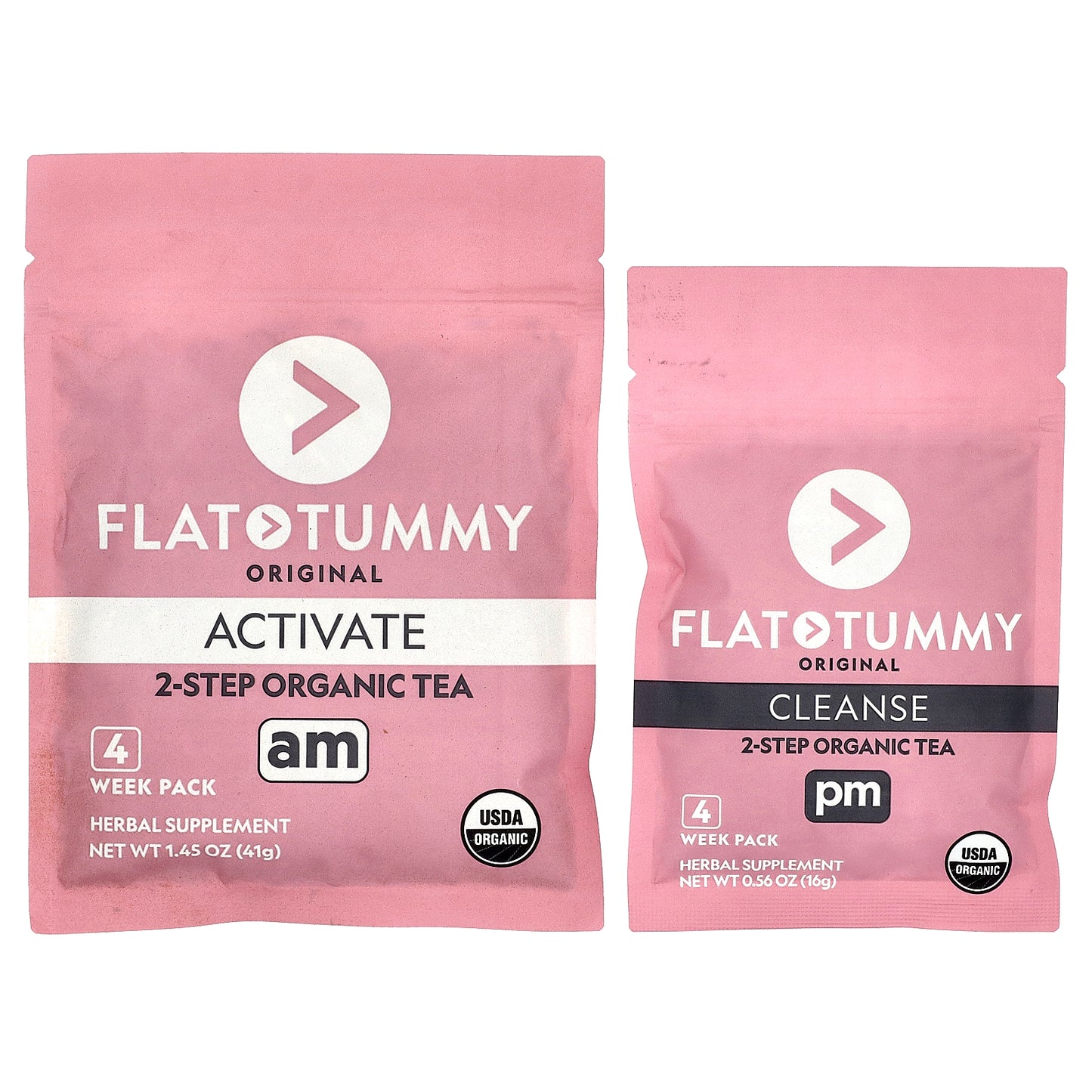 Flat Tummy, Tea, 4 Week Organic Cleanse, Original, 2.01 oz (57 g)