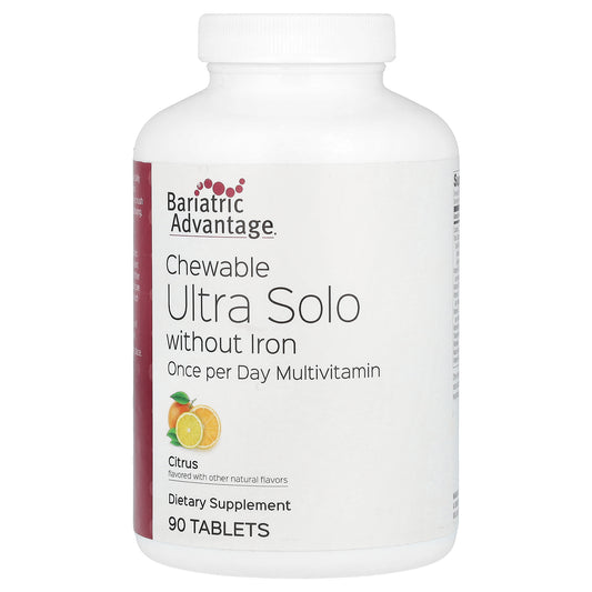 Bariatric Advantage, Chewable Ultra Solo without Iron, Citrus, 90 Tablets