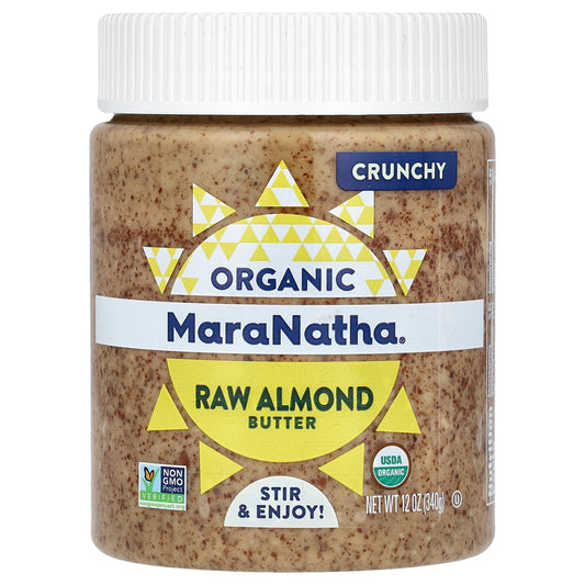 MaraNatha, Organic Raw Almond Butter, Crunchy, 12 oz (340 g)