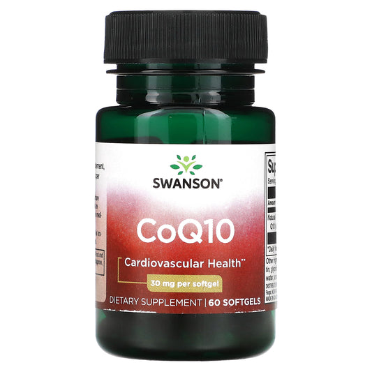 Swanson, CoQ10, 30 mg, 60 Softgels