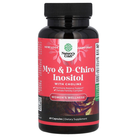 Nature's Craft, Myo & D-Chiro Inositol with Choline, 60 Capsules