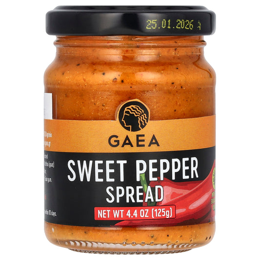 Gaea, Sweet Pepper Spread, 4.4 oz (125 g)
