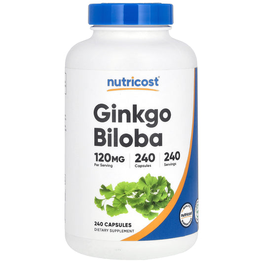 Nutricost, Ginkgo Biloba, 120 mg, 240 Capsules