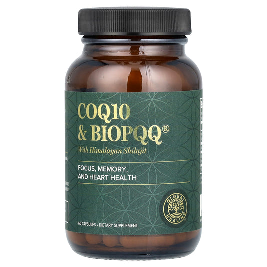 Global Healing, CoQ10 & BioPQQ with Himalayan Shilajit, 60 Capsules