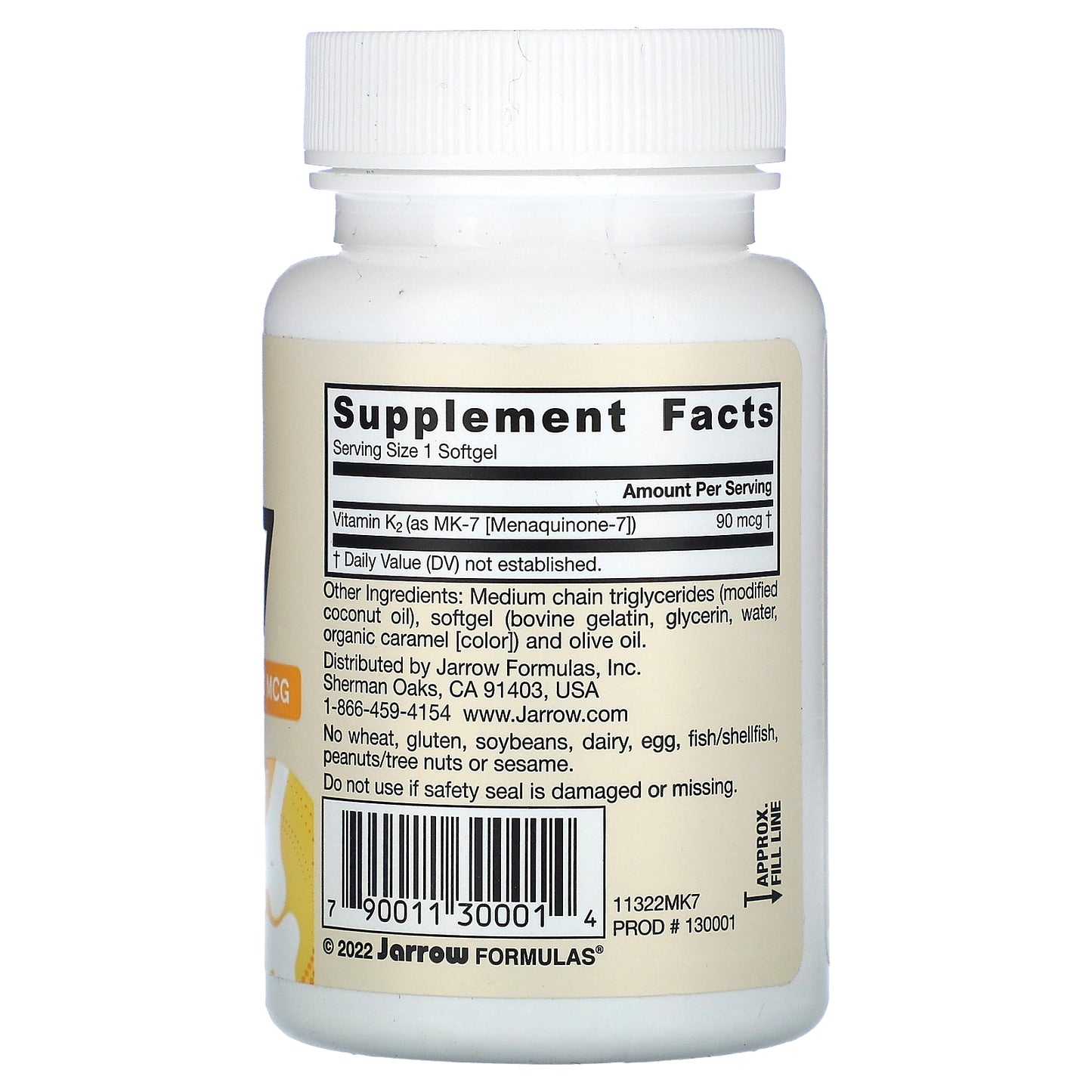 Jarrow Formulas, MK-7, 90 mcg, 60 Softgels