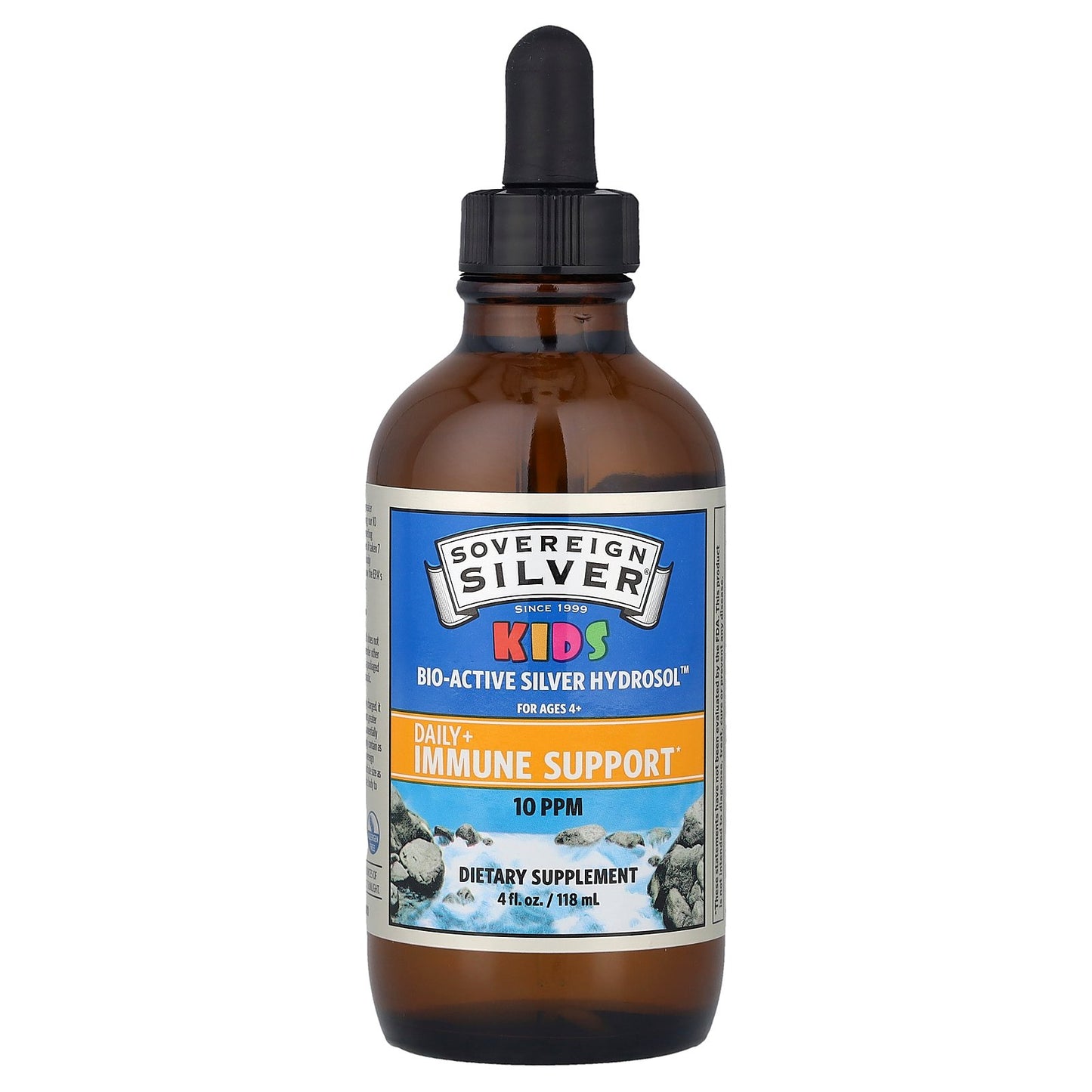 Sovereign Silver, Kids Bio-Active Silver Hydrosol™, Ages 4+, 4 fl oz (118 ml)