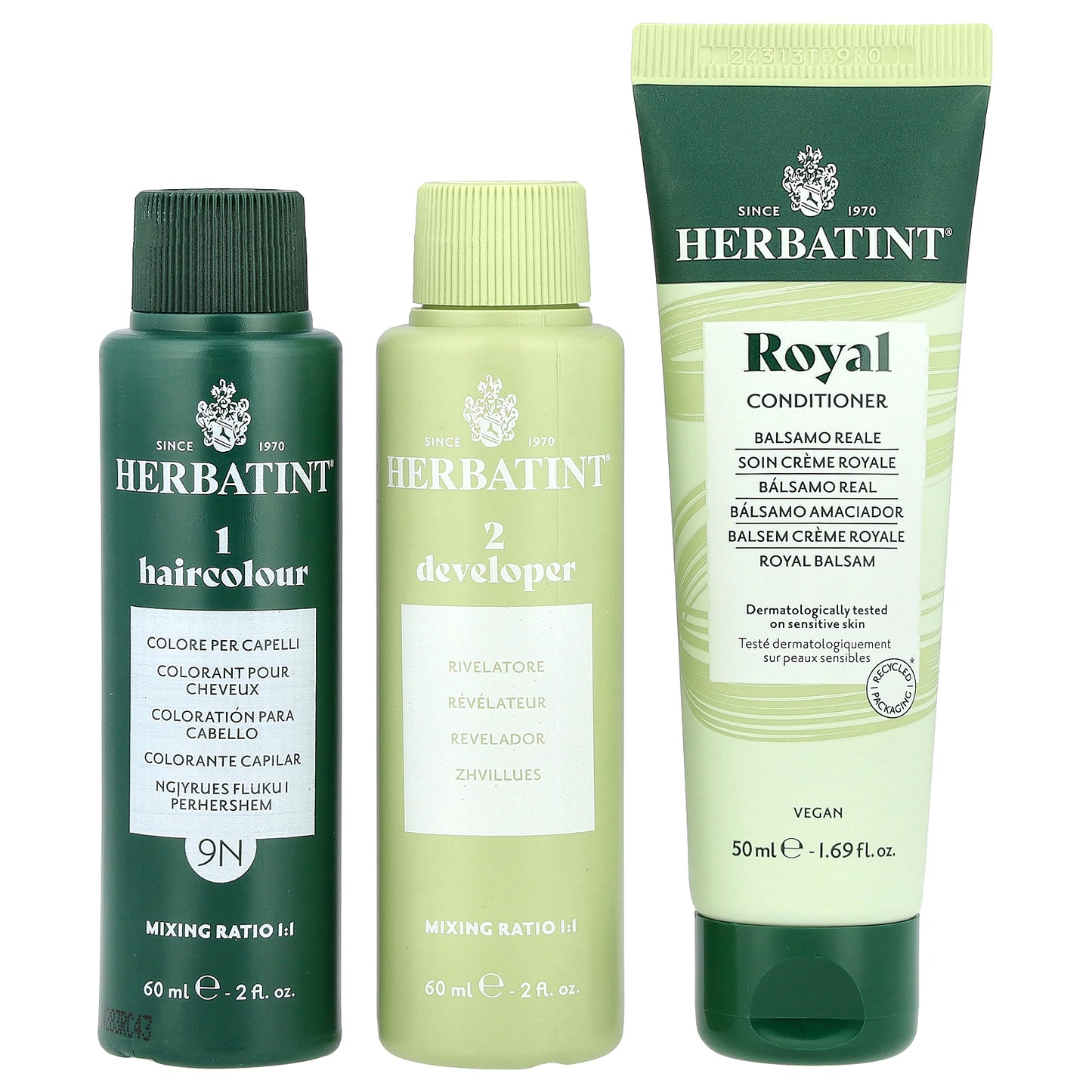 Herbatint, Permanent Haircolor Gel, 9N Honey Blonde, 5.75 fl oz (170 ml)