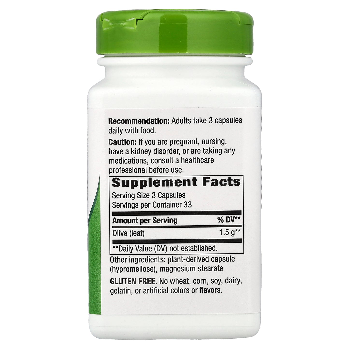 Nature's Way, Olive Leaf, 100 Vegan Capsules (500 mg per Capsule)