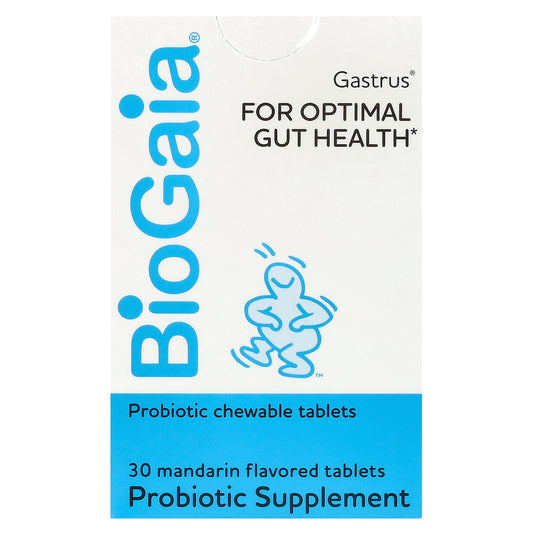 BioGaia, Gastrus For Optimal Gut Health, Mandarin, 30 Tablets