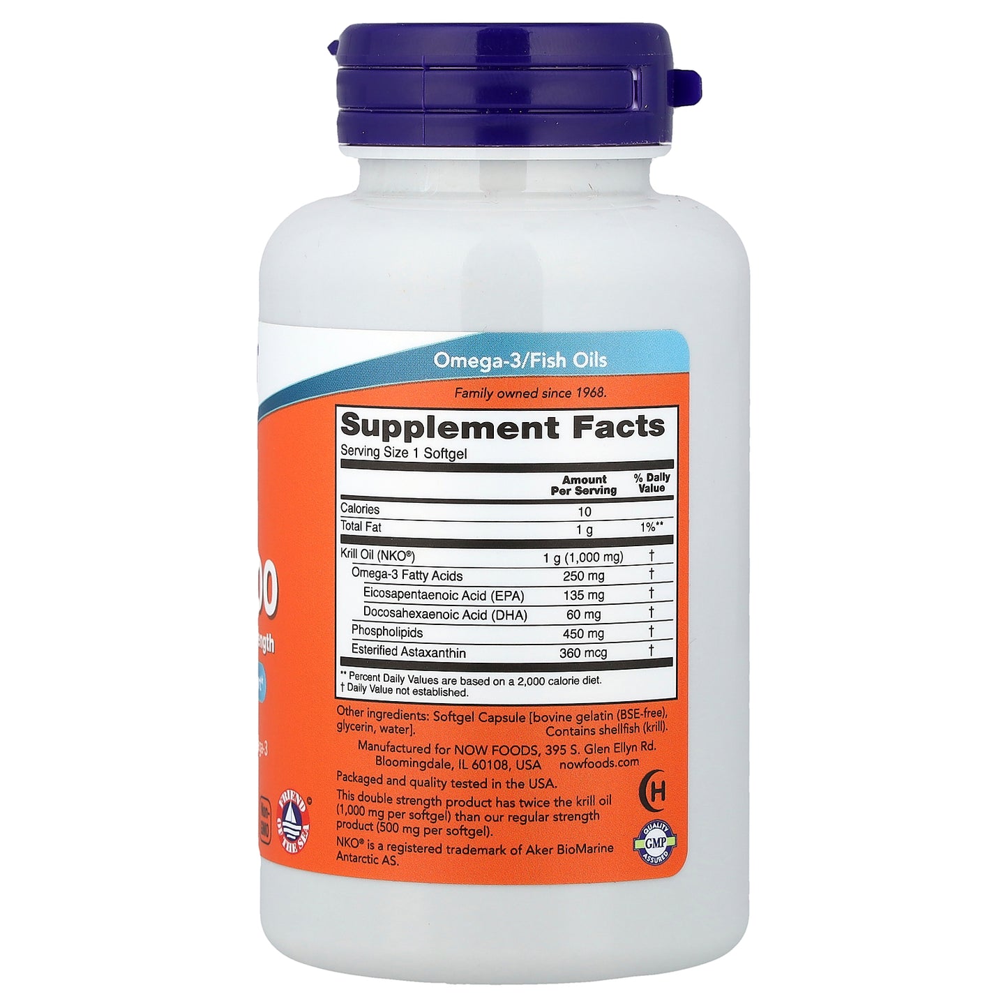 NOW Foods, Krill 1000, 1,000 mg, 60 Softgels