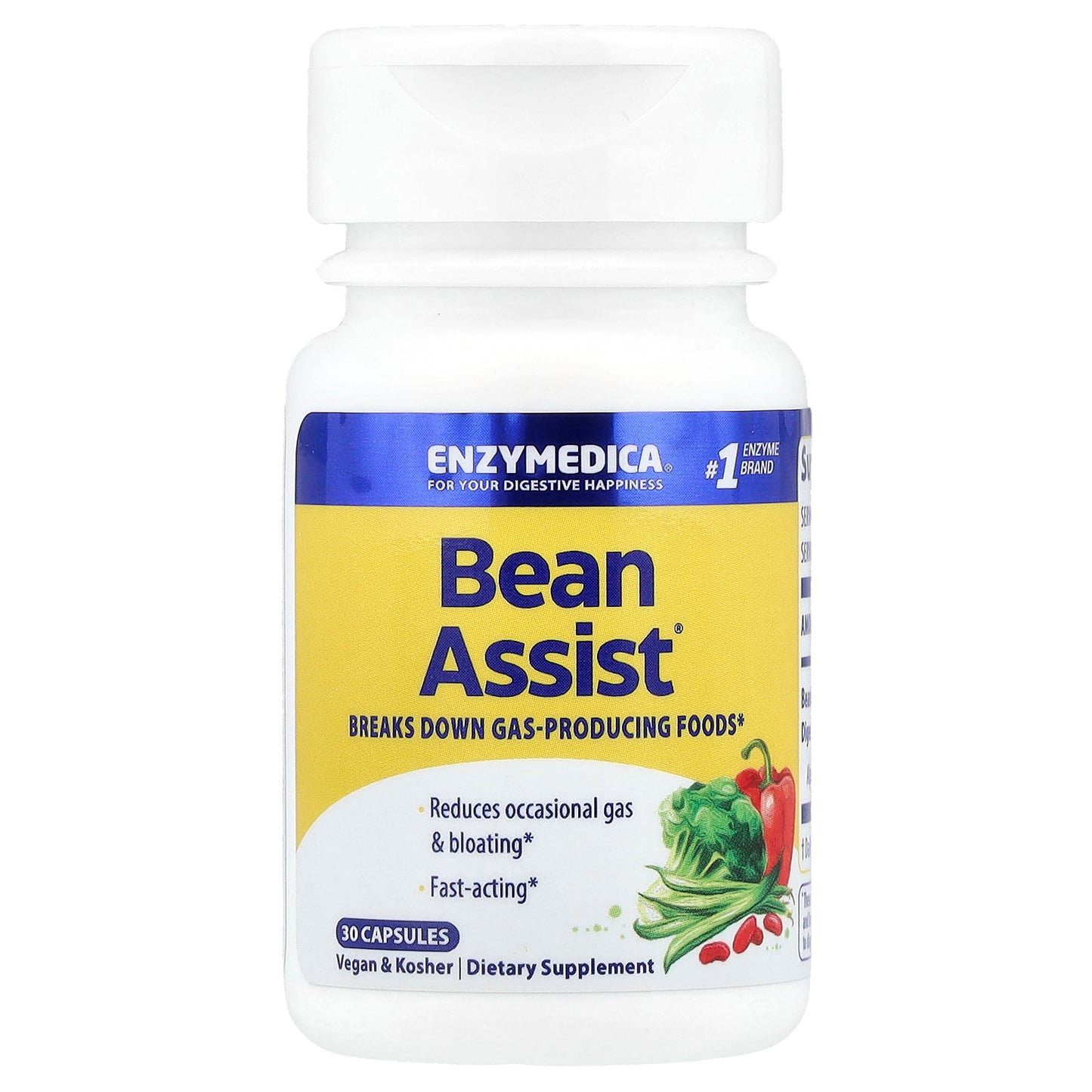 Enzymedica, BeanAssist®, 30 Capsules
