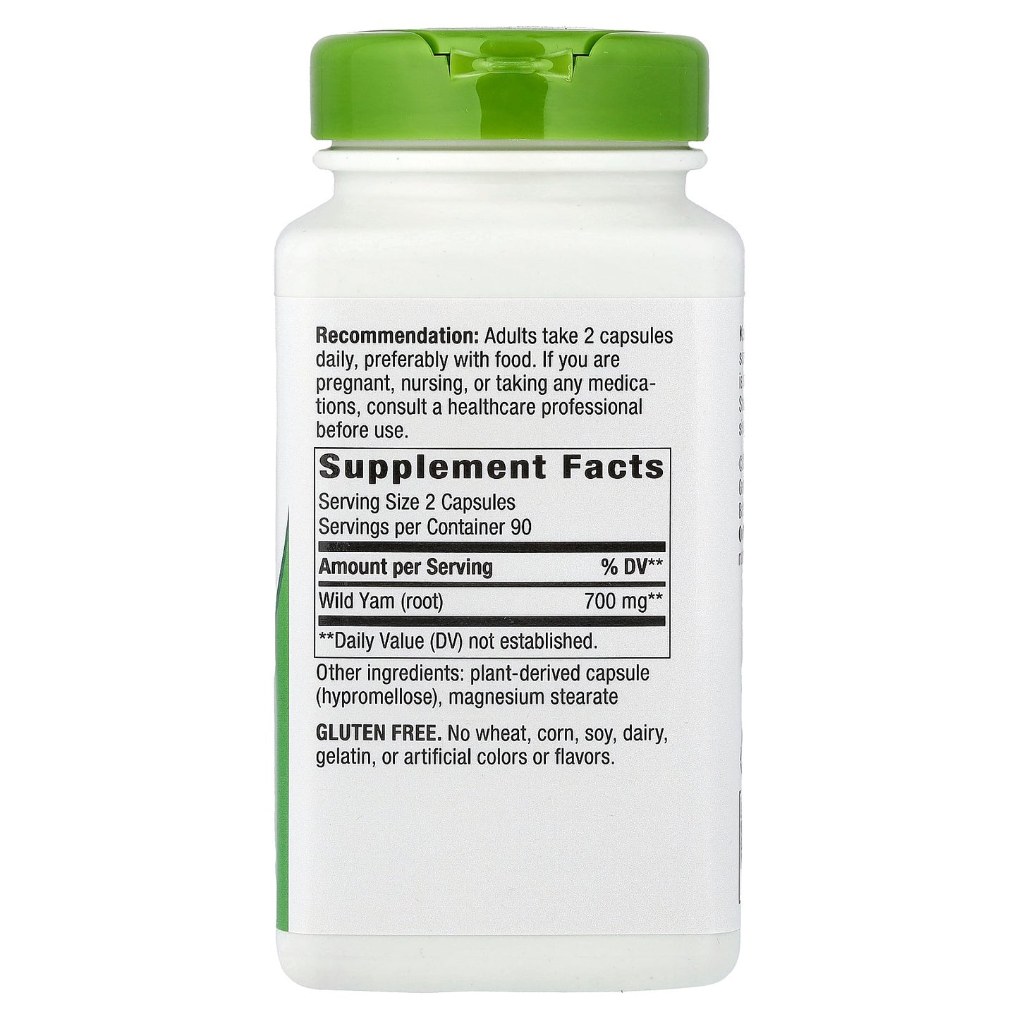 Nature's Way, Wild Yam Root, 180 Vegan Capsules (350 mg Per capsule)