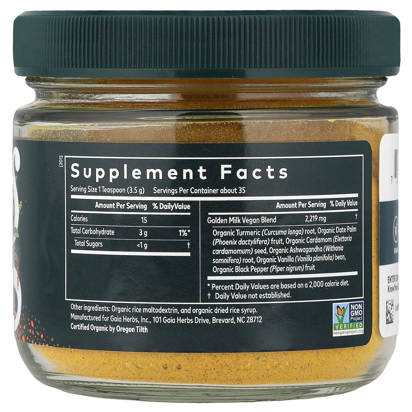 Gaia Herbs, Golden Milk, 4.3 oz (123 g)