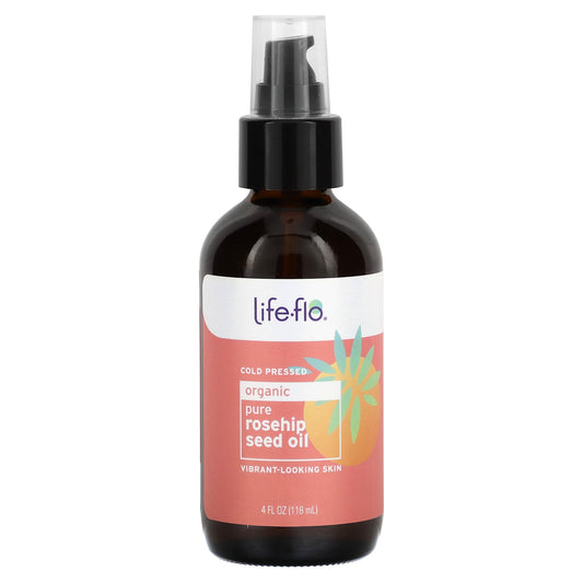 Life-flo, Organic Pure Rosehip Seed Oil, 4 fl oz (118 ml)
