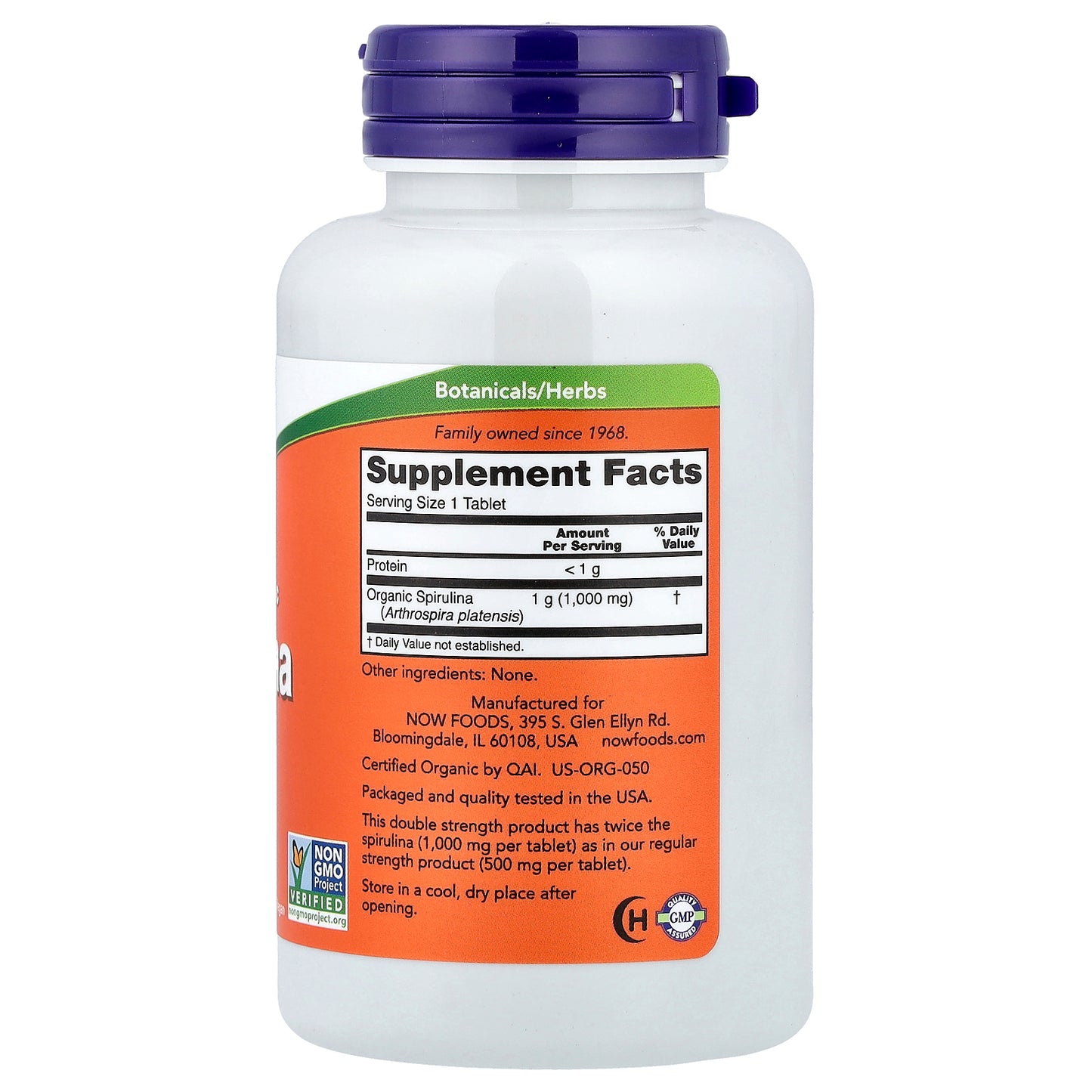 NOW Foods, Spirulina, 1,000 mg, 120 Tablets