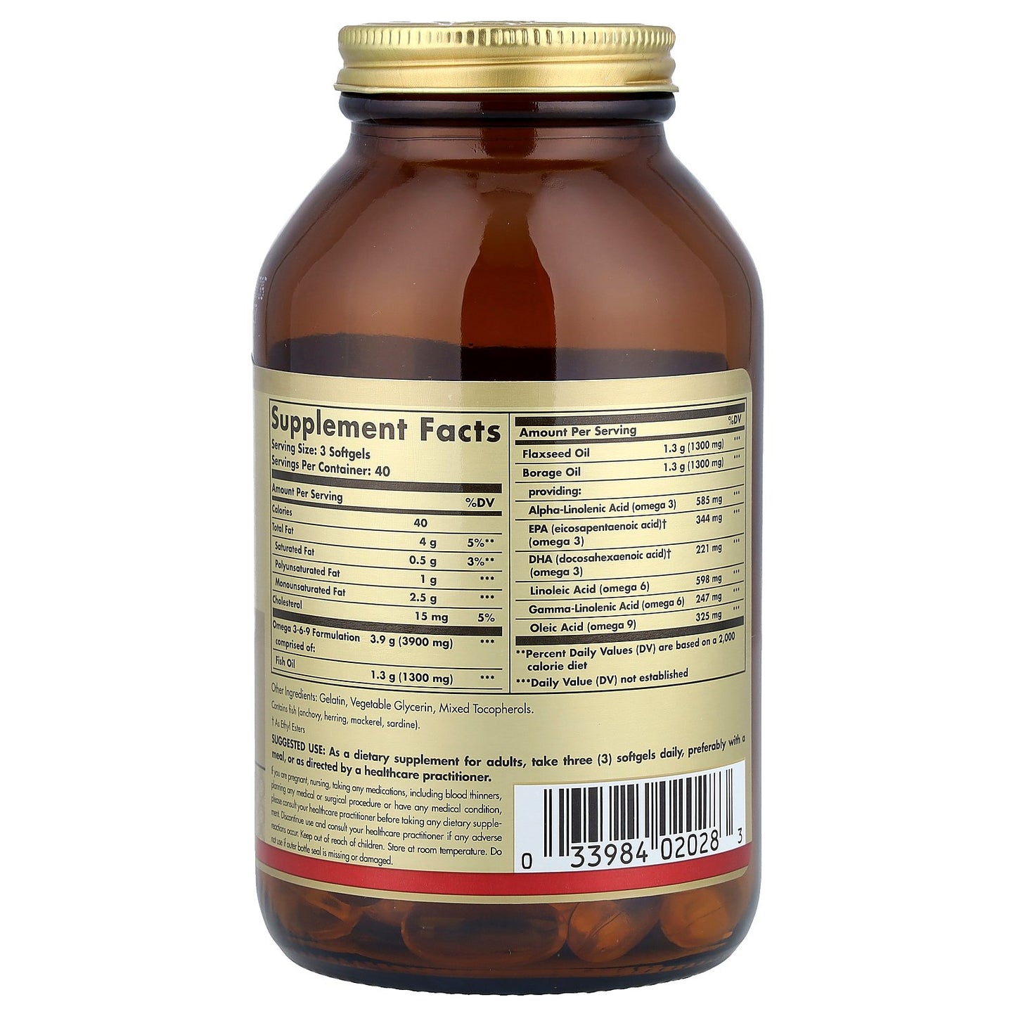 Solgar, Omega 3-6-9, 120 Softgels