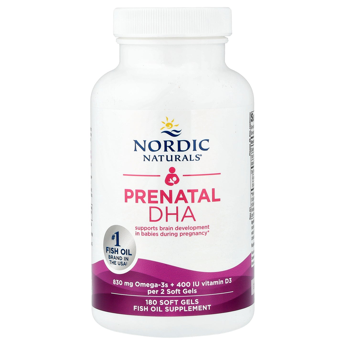 Nordic Naturals, Prenatal DHA, 180 Soft Gels