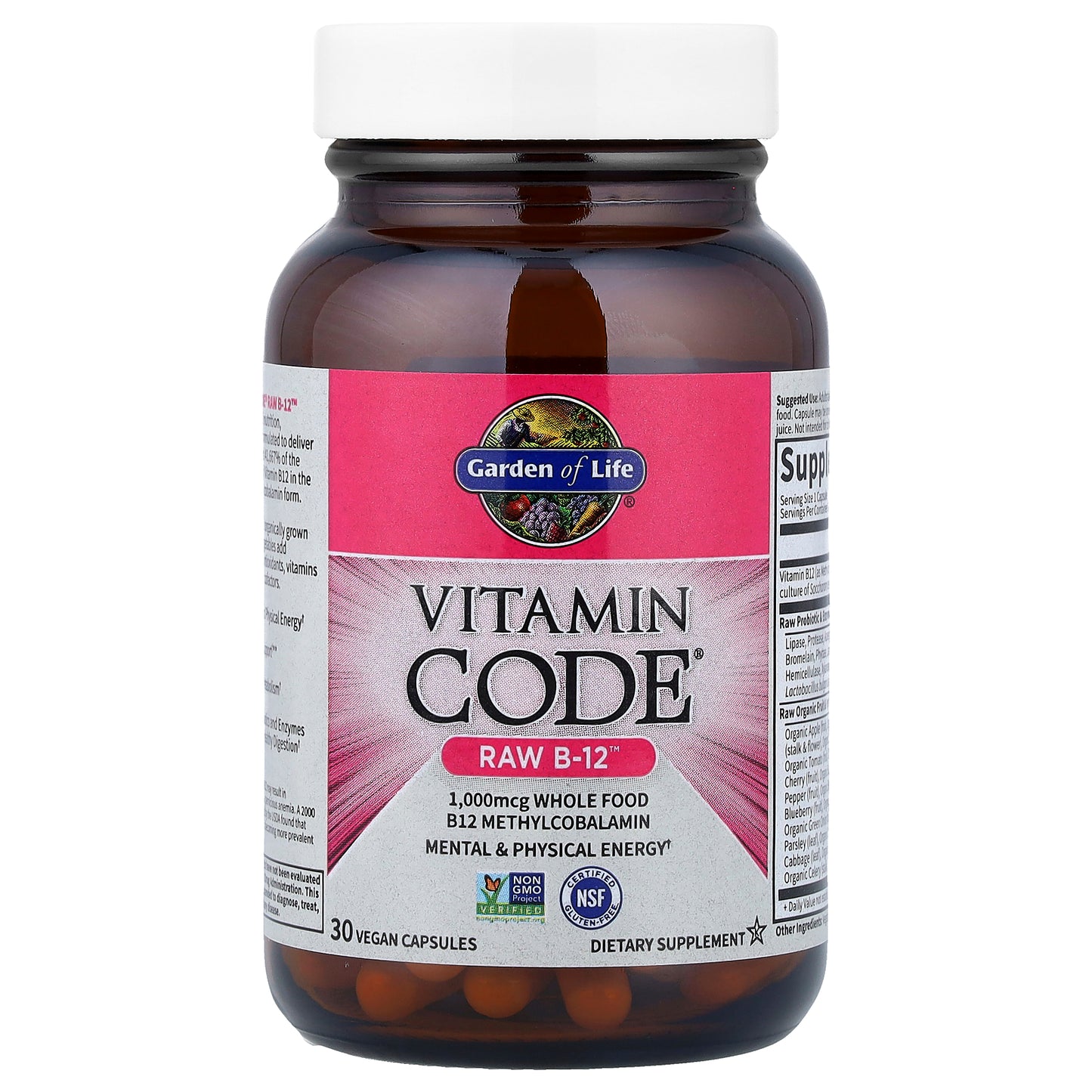 Garden of Life, Vitamin Code®, RAW B-12™, 30 Vegan Capsules