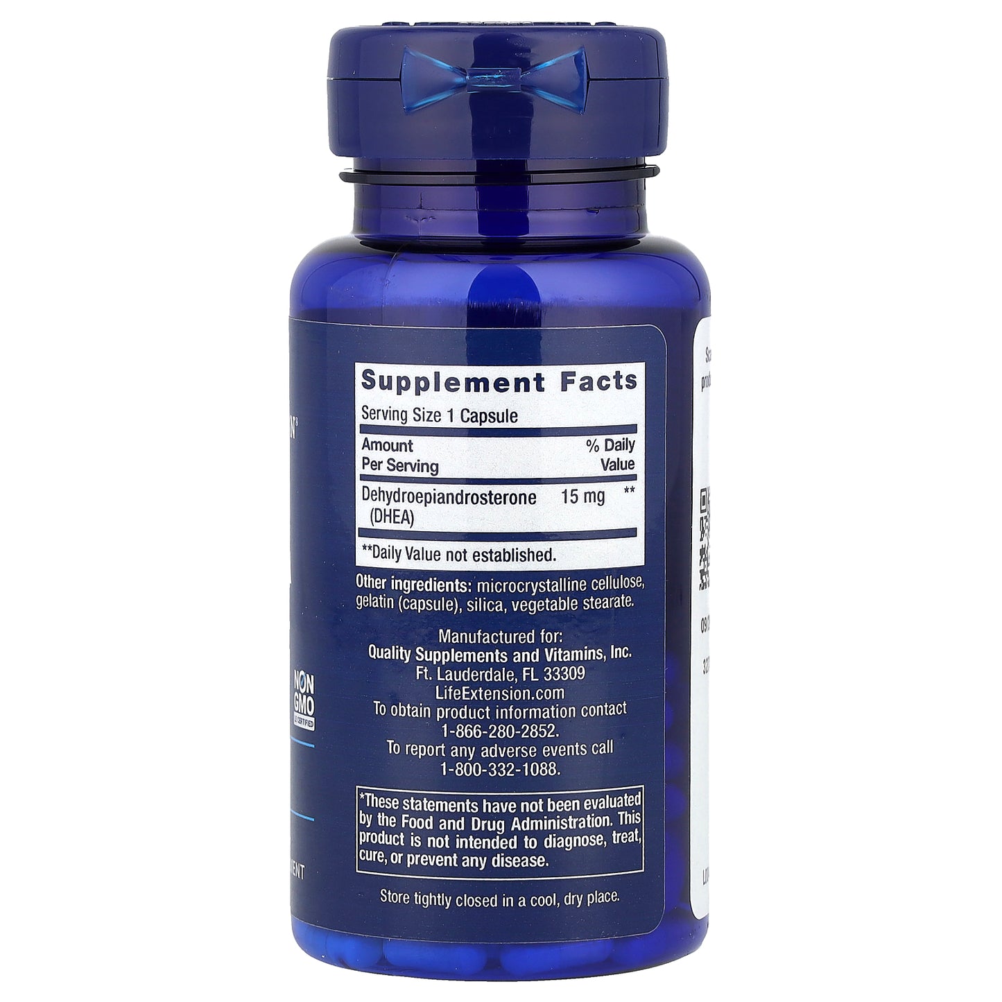 Life Extension, DHEA, 15 mg, 100 Capsules