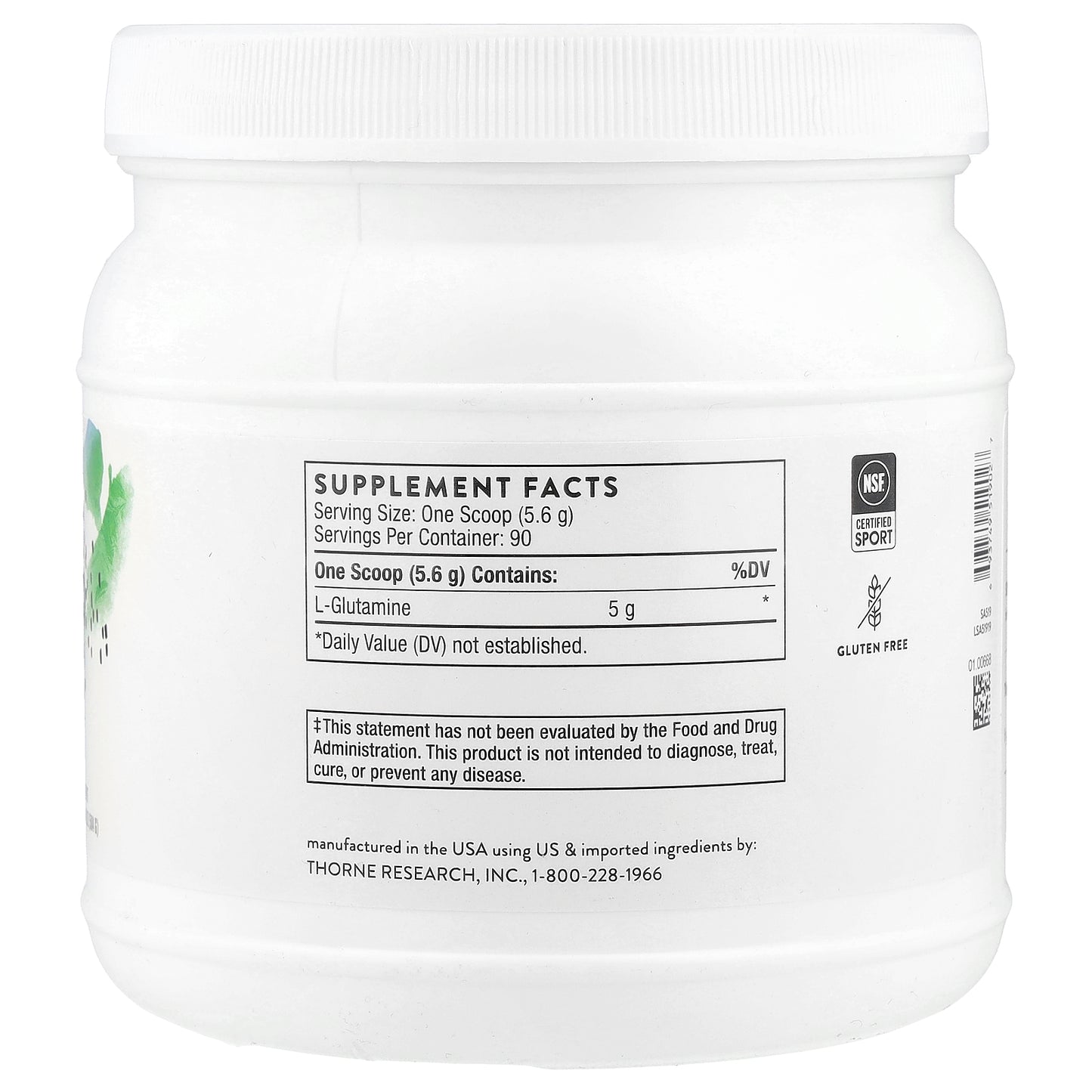 Thorne, L-Glutamine Powder, 17.8 oz (504 g)