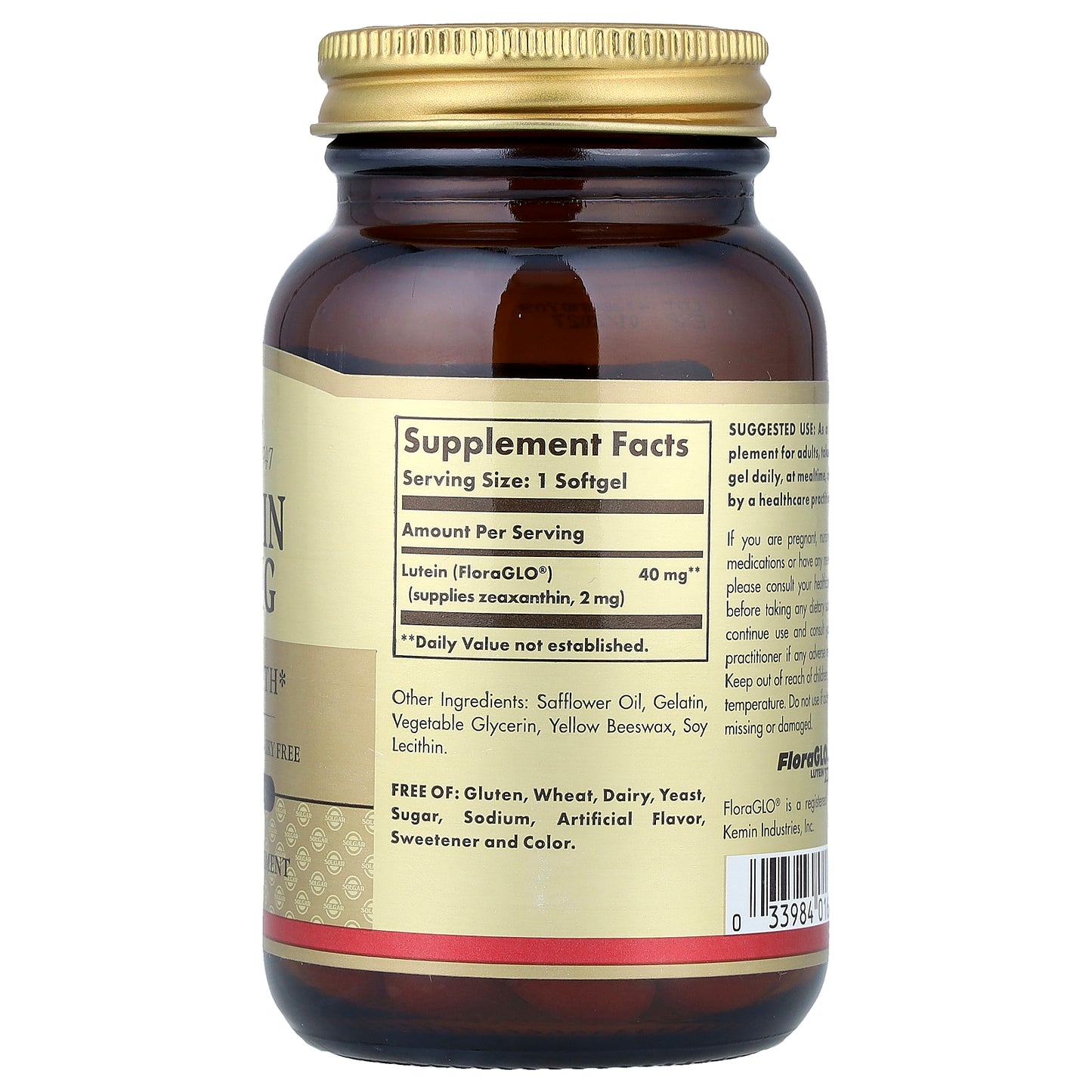 Solgar, Lutein, 40 mg, 30 Softgels