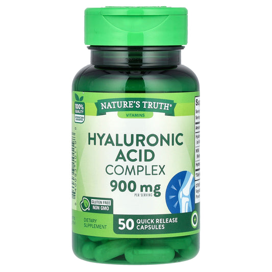 Nature's Truth, Hyaluronic Acid Complex, 900 mg, 50 Quick Release Capsules (300 mg Per Capsule)