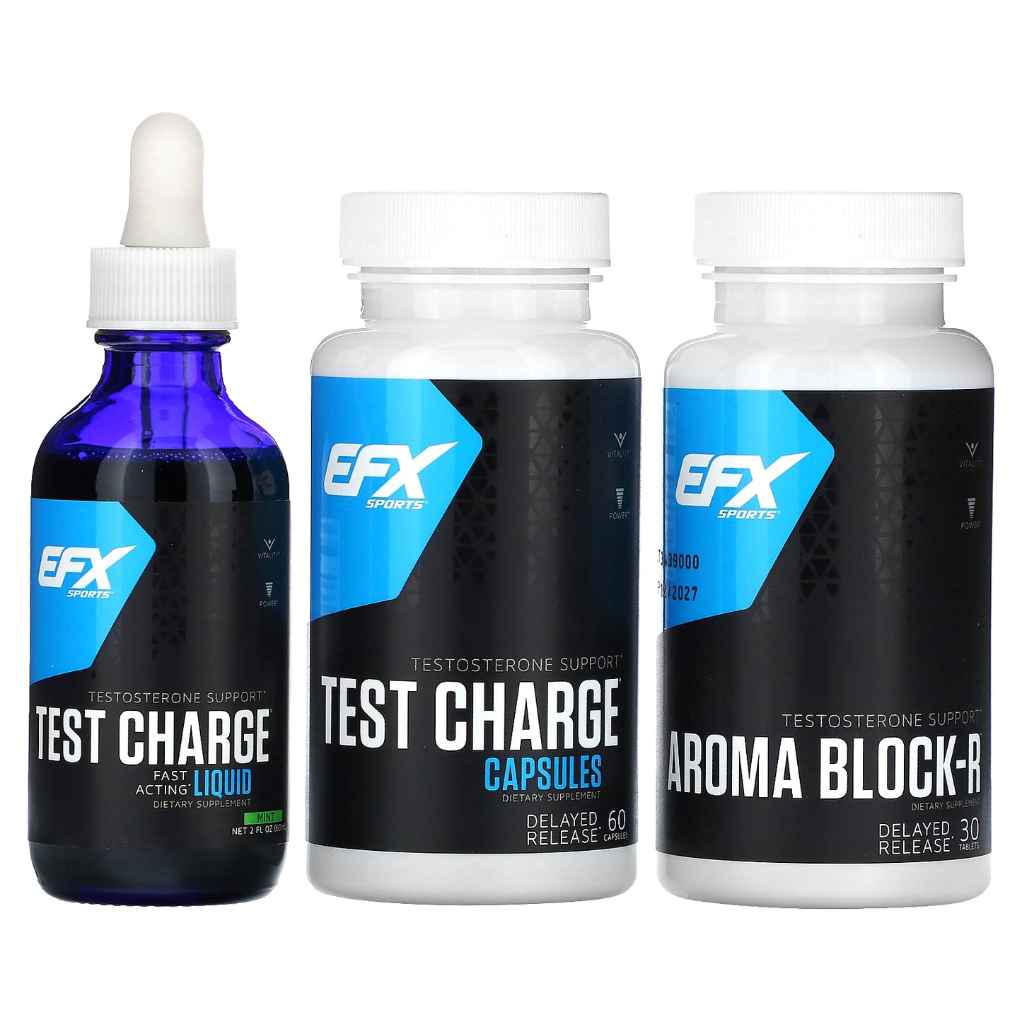EFX Sports, Test Charge, Testosterone Support Kit, 1 Kit
