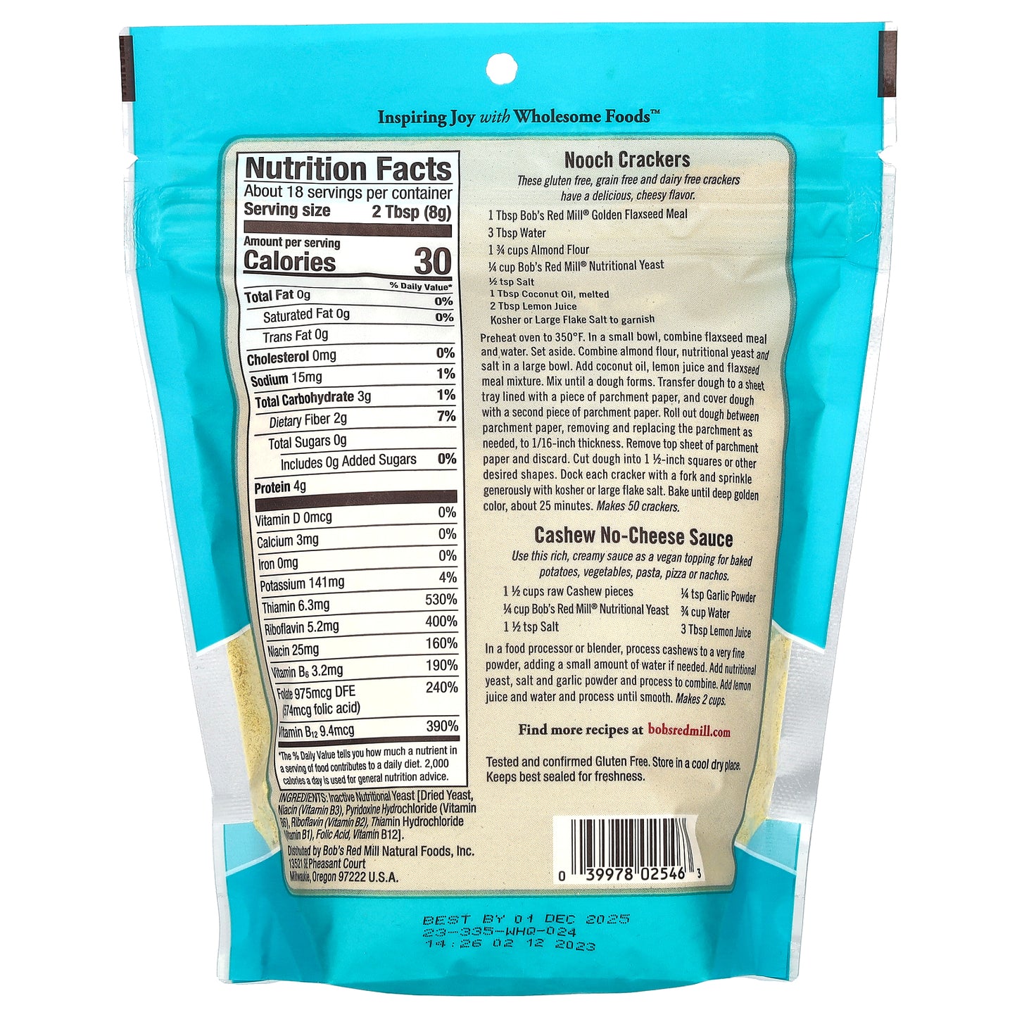 Bob's Red Mill, Large Flake Nutritional Yeast, Gluten Free, 5 oz (142 g)