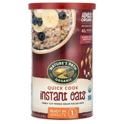 Nature's Path, Organic Quick Cook Instant Oats, 18 oz (510 g)