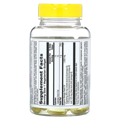 Nature's Life, Vegetarian Borage Oil, 60 Vegetarian Softgels (1,000 mg per Softgel)