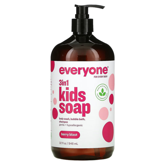 Everyone, 3 in 1 Kids Soap, Berry Blast, 32 fl oz (946 ml)