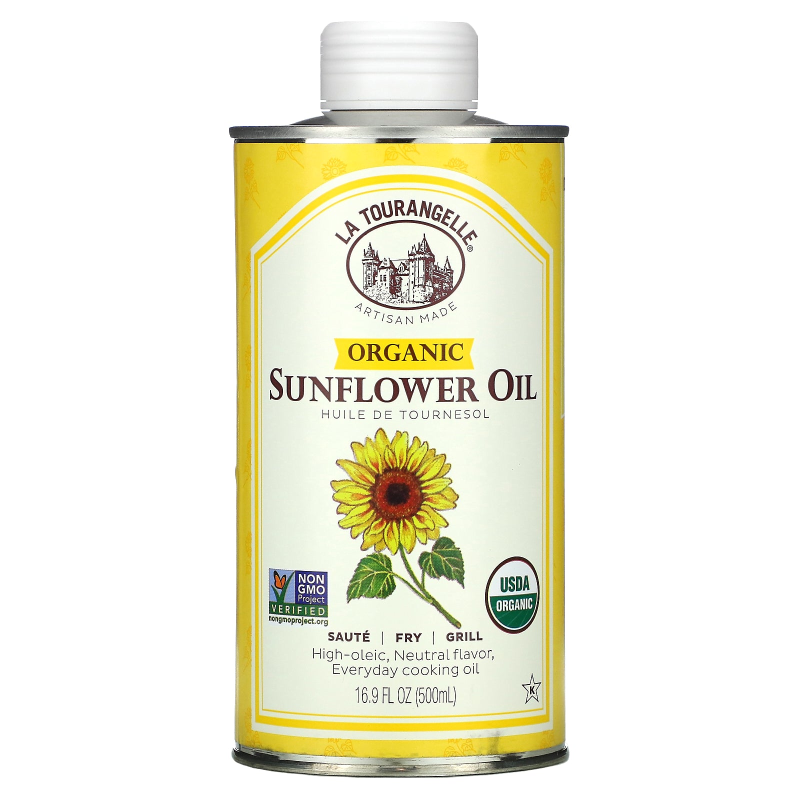 La Tourangelle, Organic Sunflower Oil, 16.9 fl oz (500 ml)