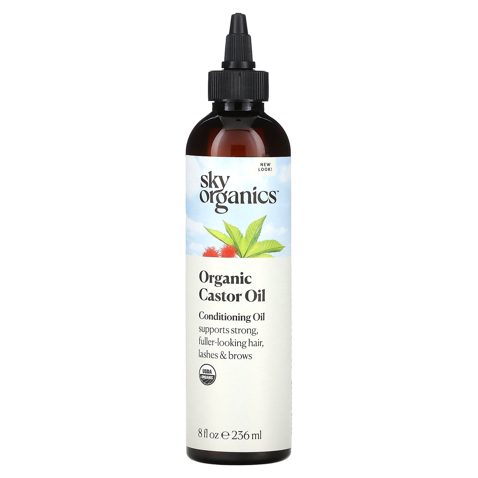 Sky Organics, Organic Castor Oil, 8 fl oz (236 ml)