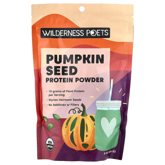 Wilderness Poets, Organic Pumpkin Seed Protein Powder, 8 oz (226 g)