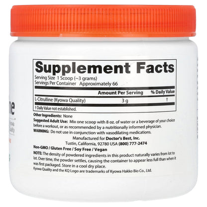 Doctor's Best, L-Citrulline Powder, 7 oz (200 g)