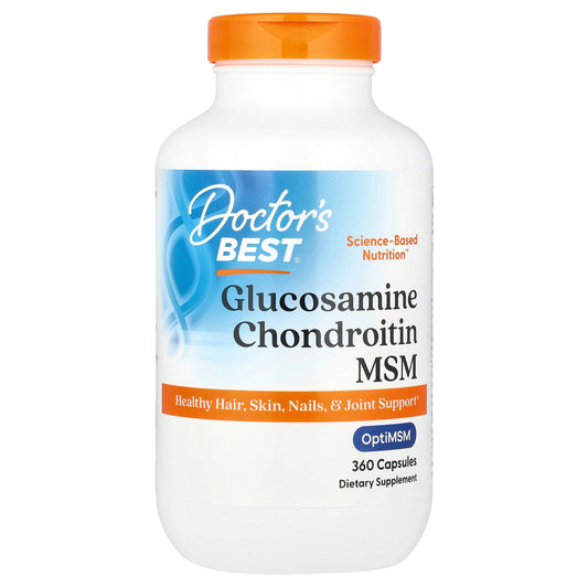 Doctor's Best, Glucosamine Chondroitin MSM , 360 Capsules