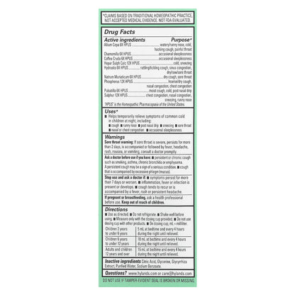 Hyland's Naturals, Kids, Cold & Cough, Nighttime, Ages 2-12, Unflavored, 4 fl oz (118 ml)